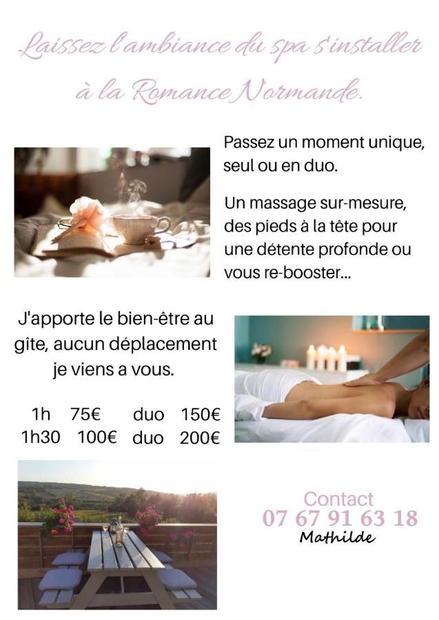 La Romance Normande Gite Balneo, Massages, 2 Pers. Les Authieux-sur-Calonne Eksteriør billede